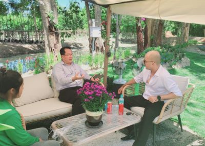 زيارة سفير تايلاند في الرياض لمزرعتنا
